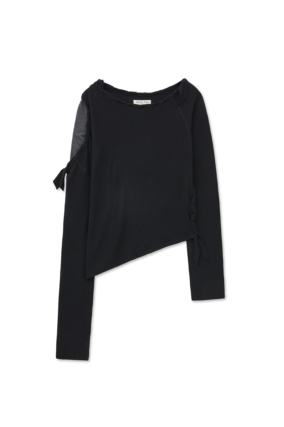 Matin Kim - Weaving Long Sleeve Top (Black) product image 10 | TRAB K-Fashion Australia