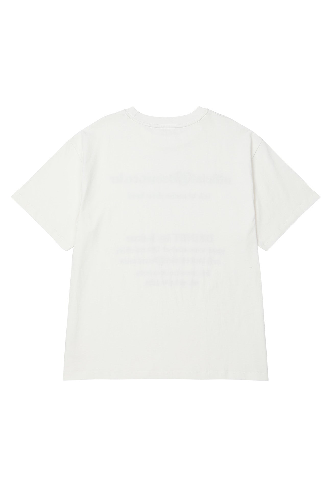 Deinet - Lettering Graphic Oversized T-Shirt (White) product image 2 | TRAB K-Fashion Australia