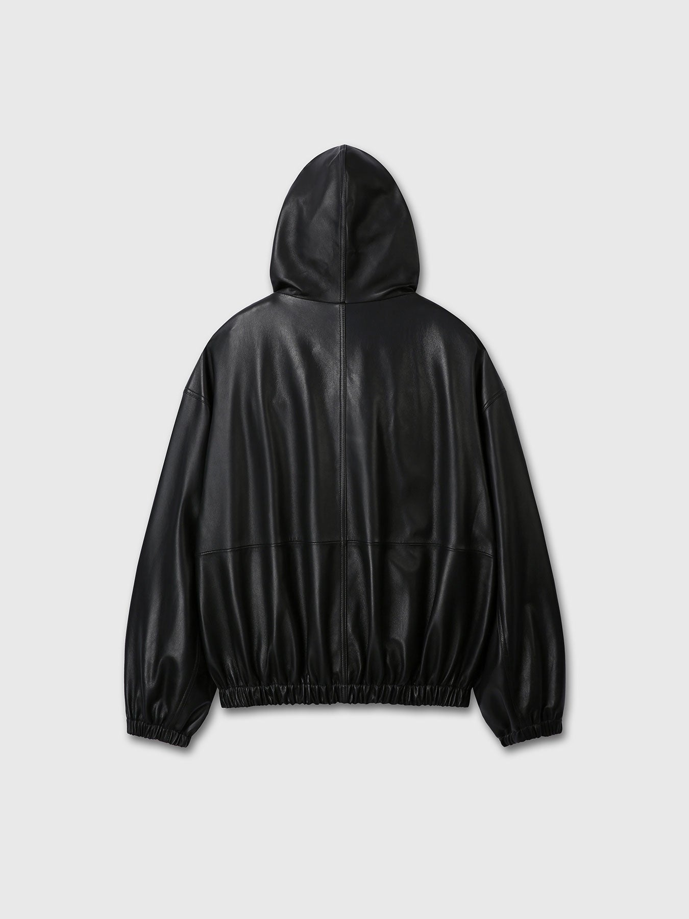 Tonywack - Nappa Leather Hoodie Jacket (Black) product image 12 | TRAB K-Fashion Australia