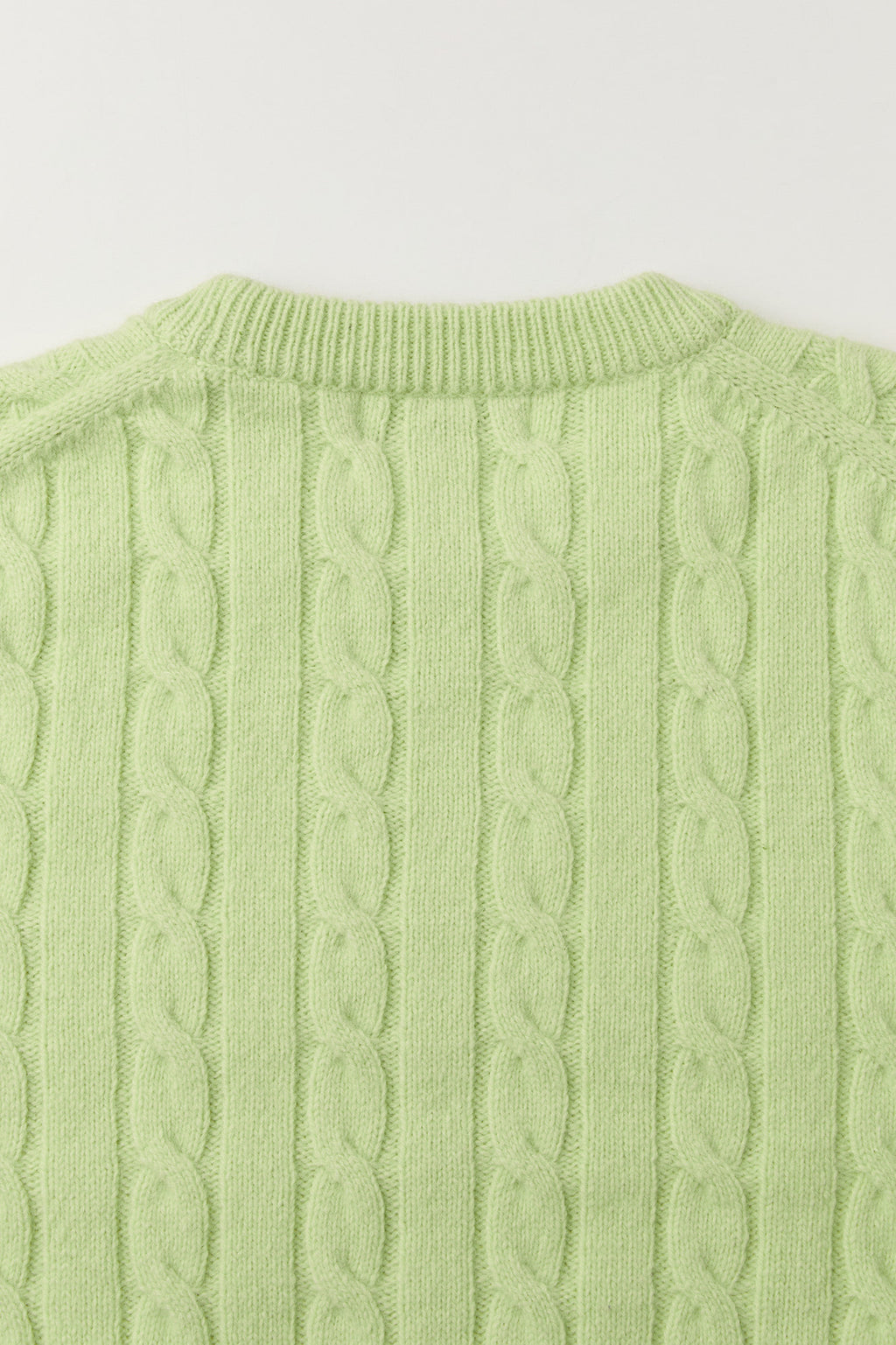 Coor - Alpaca Blend Cable Sweater (Lime Green) product image 6 | TRAB K-Fashion Australia