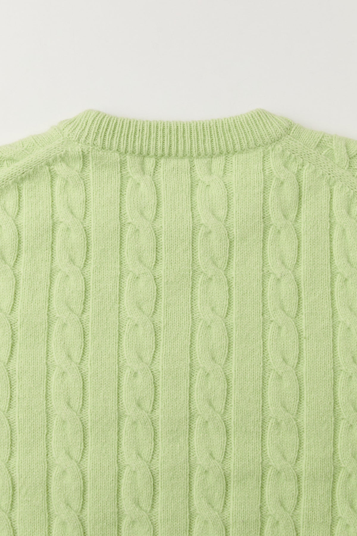 Coor - Alpaca Blend Cable Sweater (Lime Green) product image 6 | TRAB K-Fashion Australia