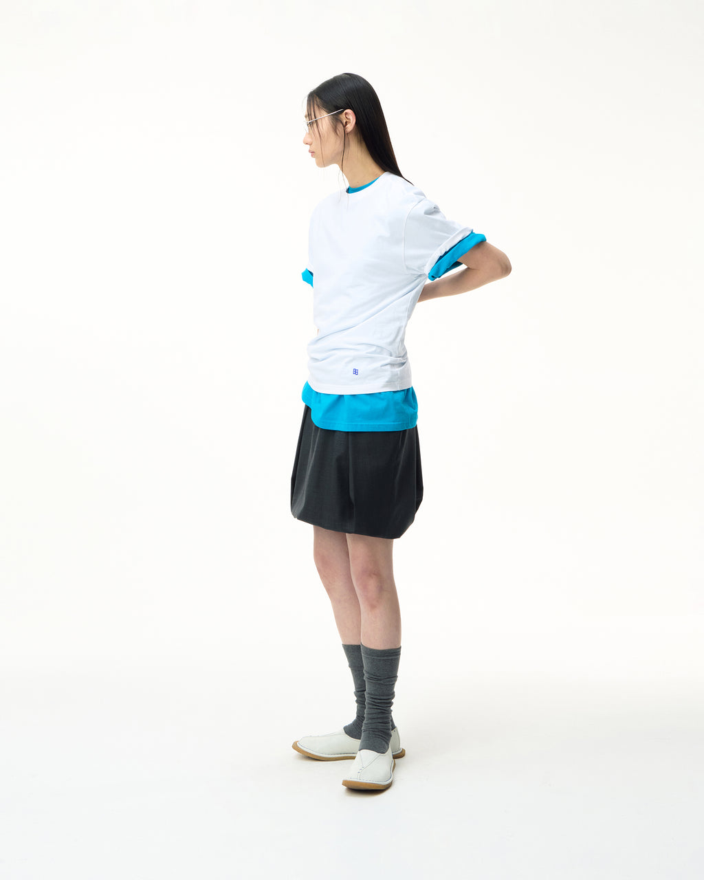 Ader Error - Semiover fit 3 PACK T002 (White) product image 1 | TRAB K-Fashion Australia