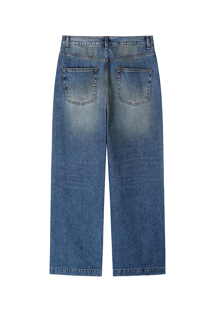 Art if acts - Vintage Wide Denim Pants (Washed Indigo) product image 7 | TRAB K-Fashion Australia