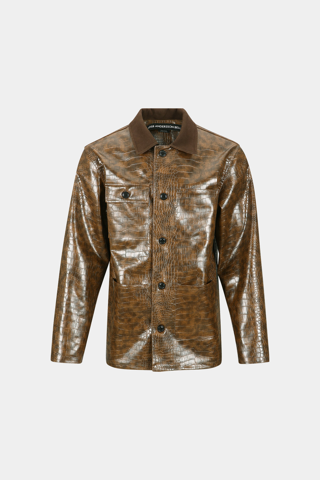Andersson Bell - Faux Leather Work Jacket (Brown) product image 10 | TRAB K-Fashion Australia