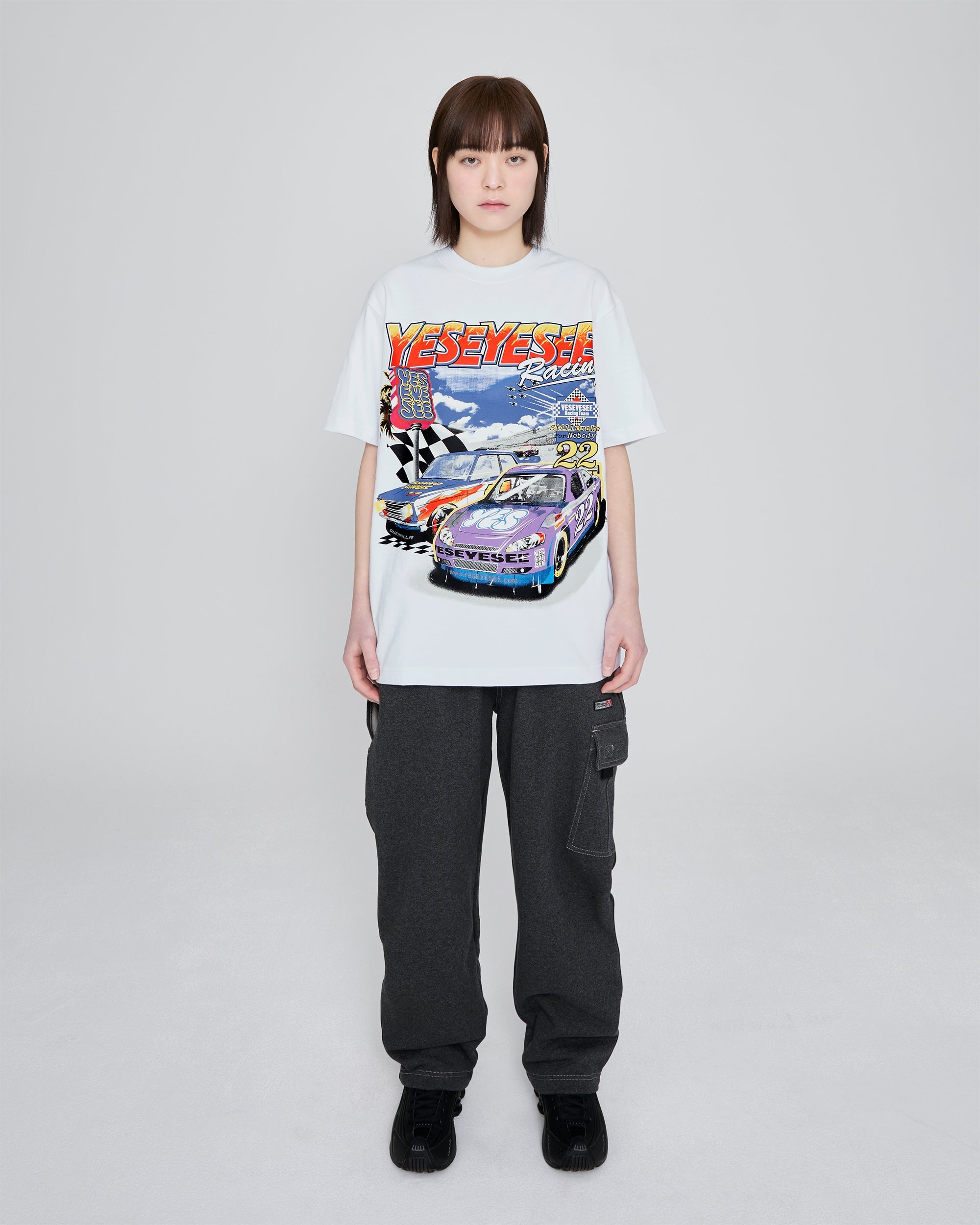 yeseyesee - Racing Tee (White) product image 10 | TRAB K-Fashion Australia
