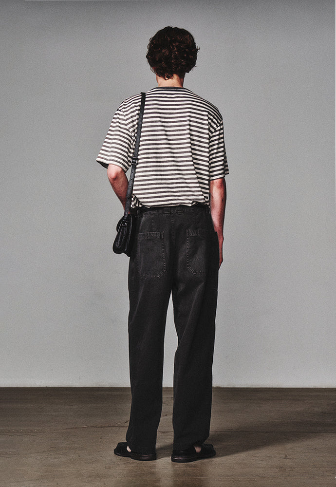 Art if acts - French Stripe S/S Tee (Faded Charcoal) product image 4 | TRAB K-Fashion Australia