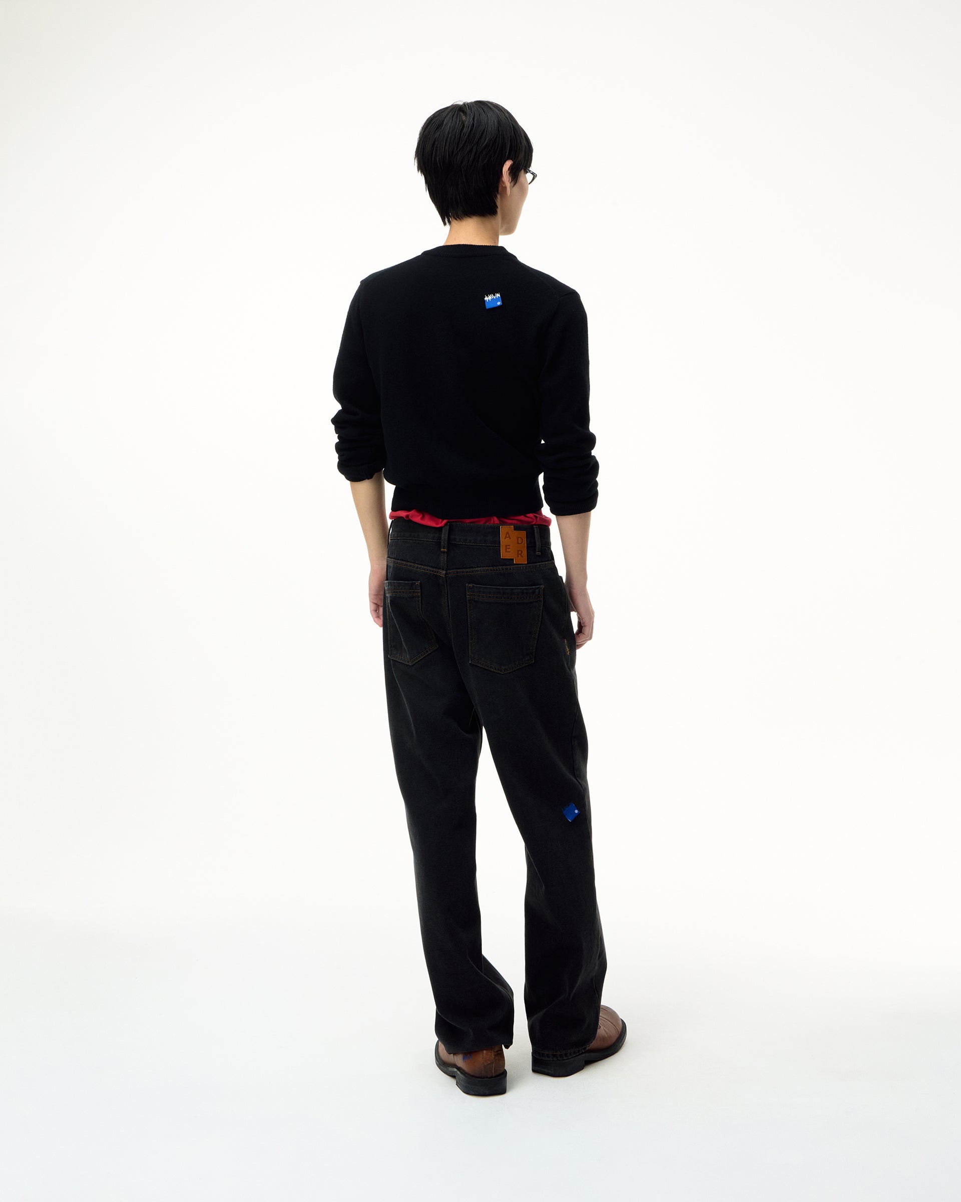 Ader Error - Sig; SV Tag jeans 01 (Noir) product image 10 | TRAB K-Fashion Australia