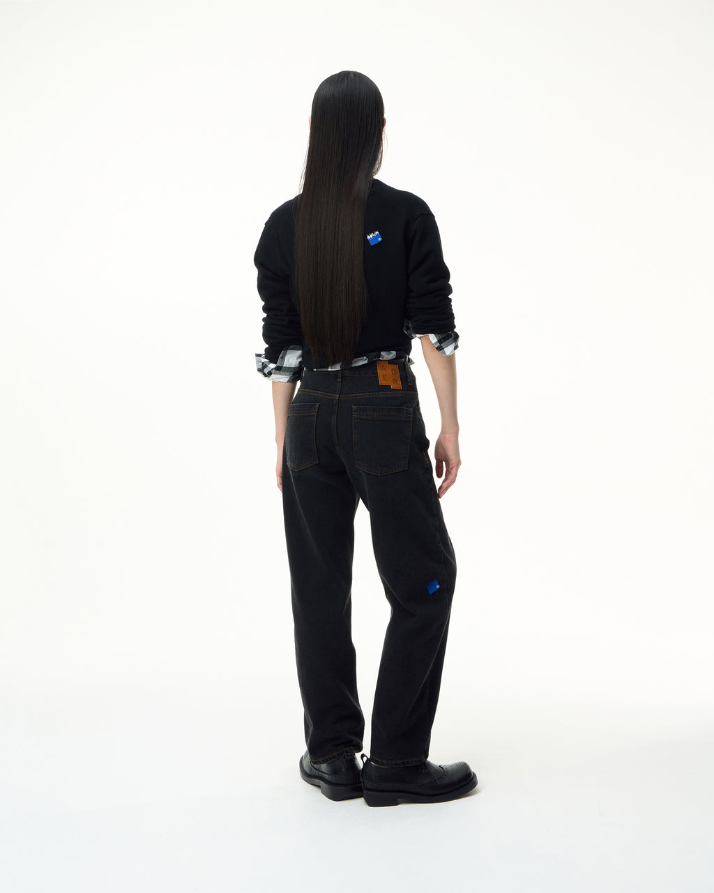 Ader Error - Sig; SV Tag jeans 01 (Noir) product image 2 | TRAB K-Fashion Australia