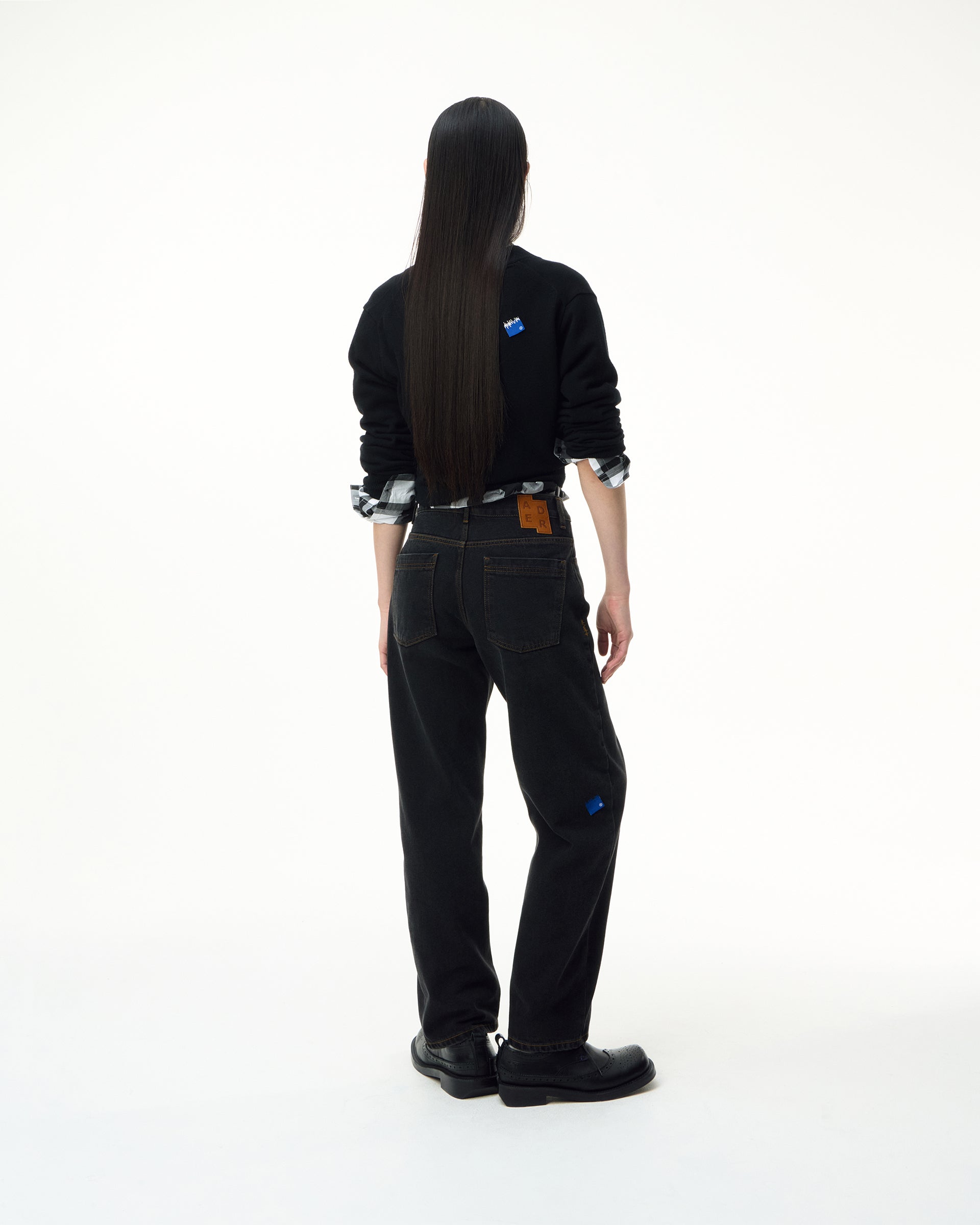 Ader Error - Sig; SV Tag jeans 01 (Noir) product image 2 | TRAB K-Fashion Australia