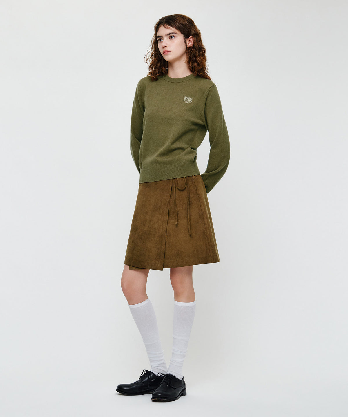 Marithe & Francois Girbaud - Suede Wrap Skirt (Camel) product image 4 | TRAB K-Fashion Australia