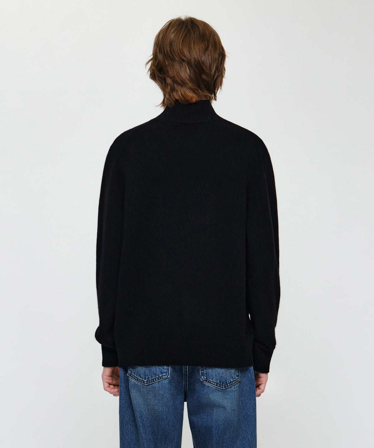 Marithe & Francois Girbaud - Premium Small Classic Logo Wool Turtle Neck Knit (Black) product image 3 | TRAB K-Fashion Australia