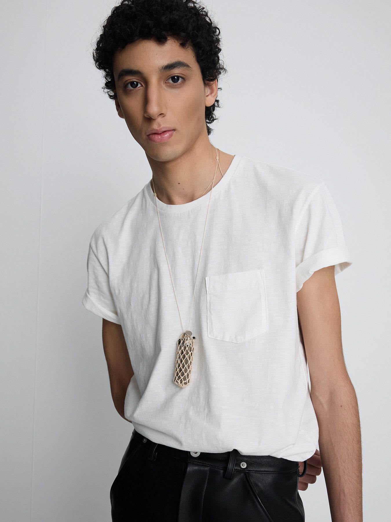 Tonywack - Soft Slub Jersey Pocket T-Shirt (Off White) product image 1 | TRAB K-Fashion Australia