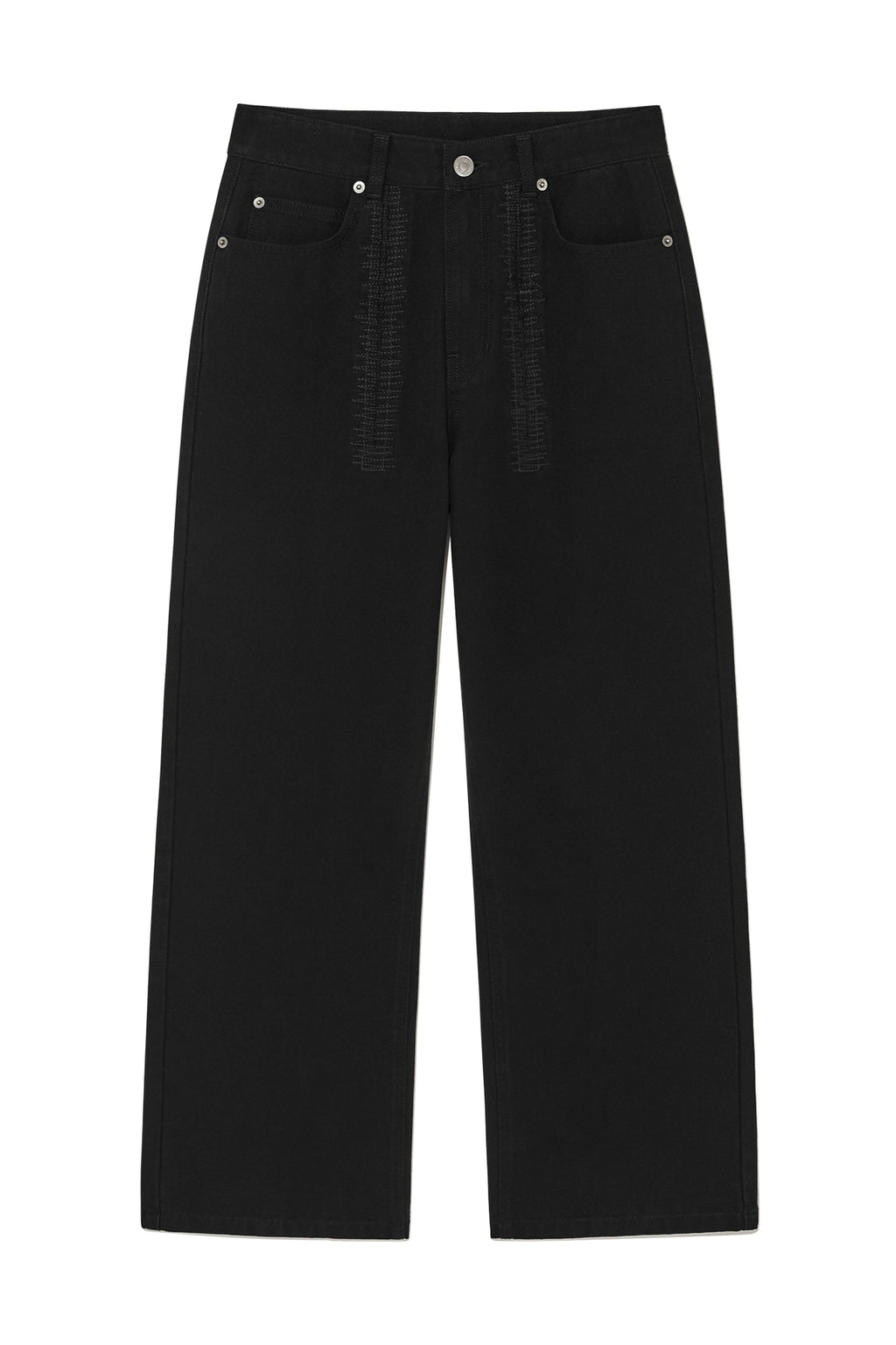 Matin Kim - Stitch Point Washed Cotton Pants (Black) product image 1 | TRAB K-Fashion Australia