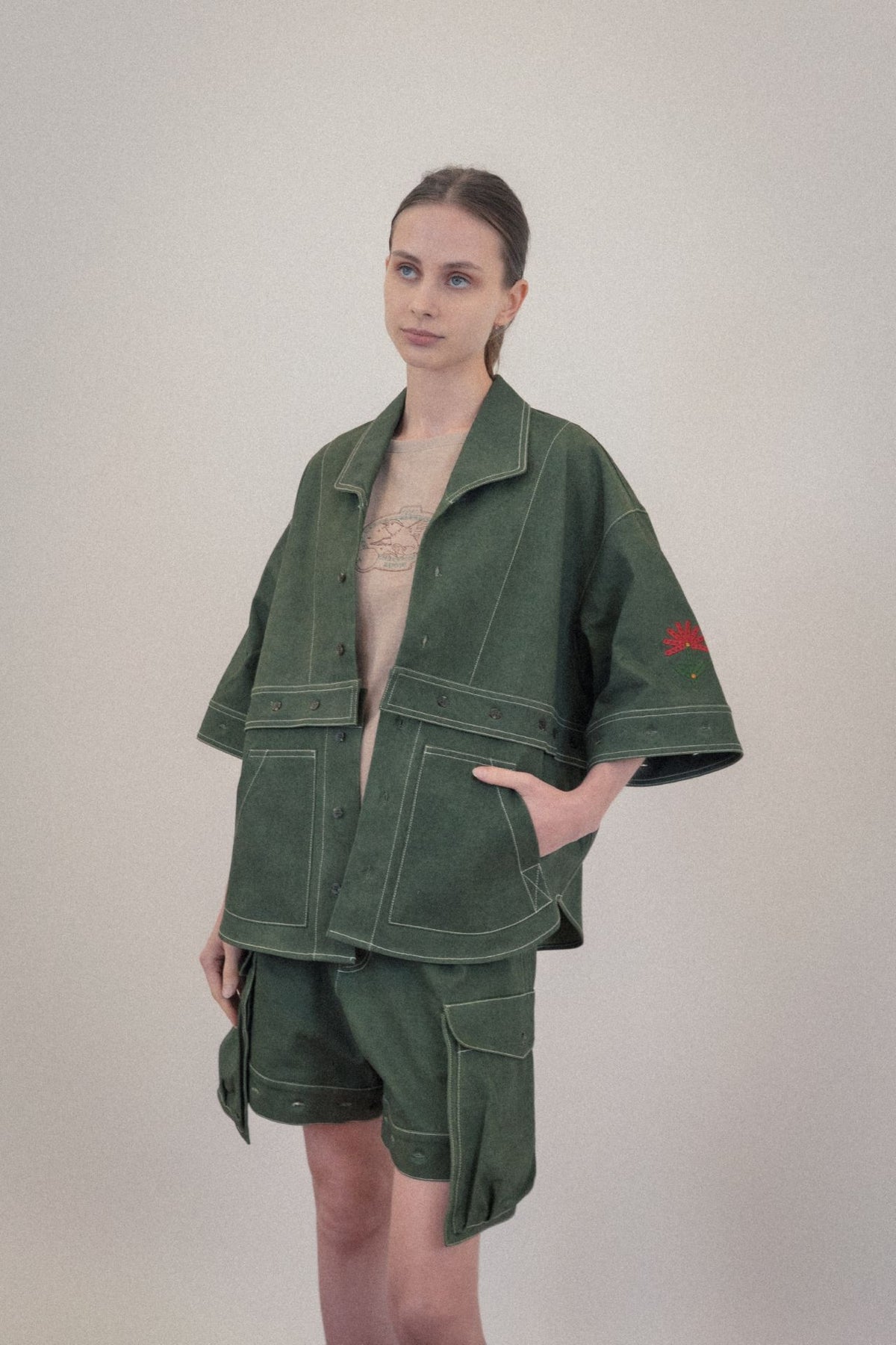 Ioedle - Assembly Jacket Where Imagination Blossoms (Green) product image 15 | TRAB K-Fashion Australia