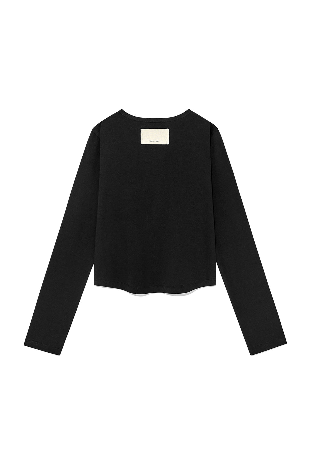 Matin Kim - Tuck Detail Small Logo Top (Black) product image 2 | TRAB K-Fashion Australia