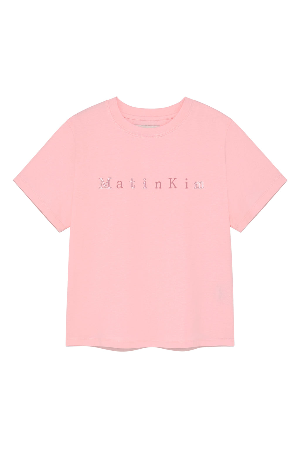Matin Kim - Sticker Graphic Logo Top (Pink) product image 1 | TRAB K-Fashion Australia