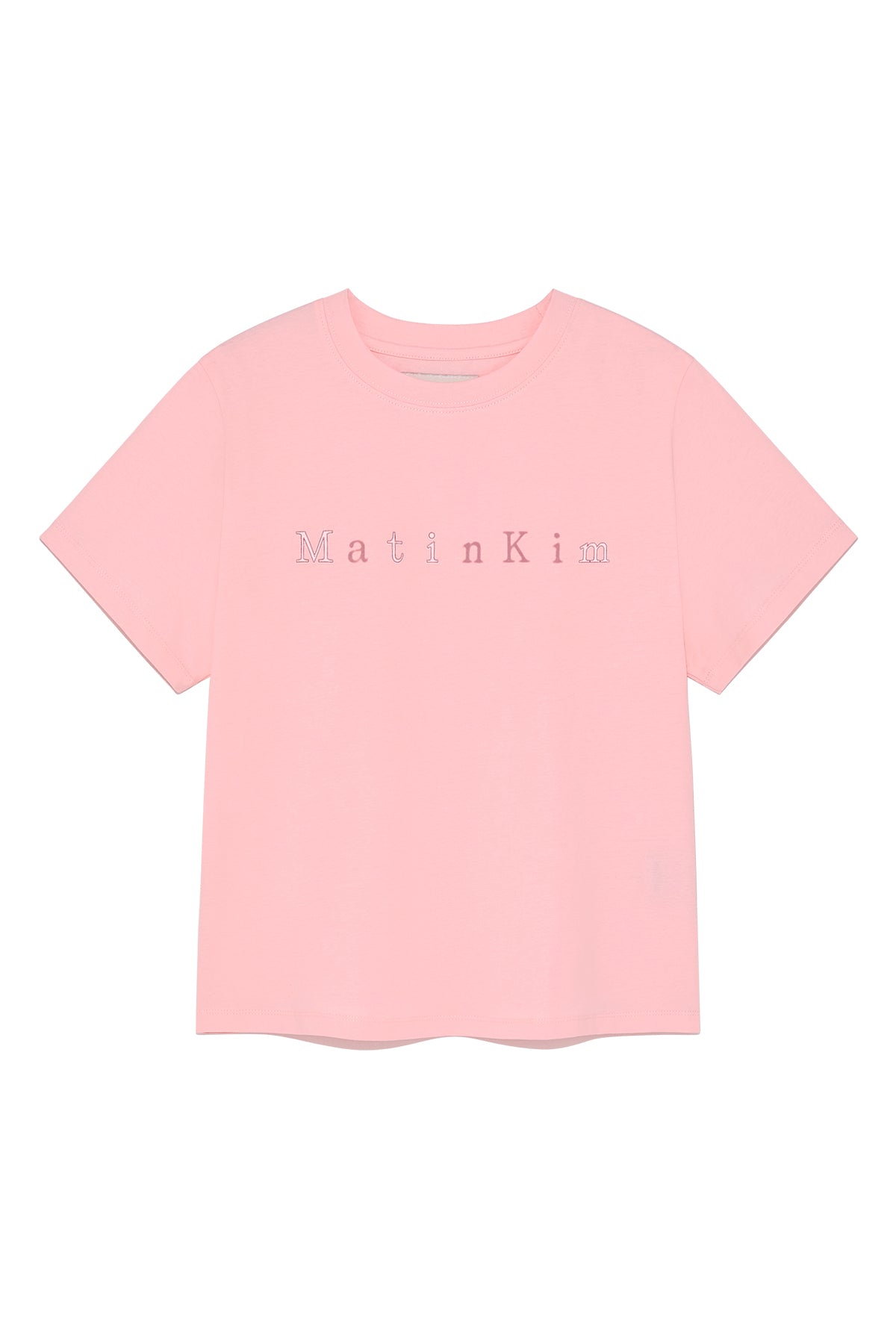 Matin Kim - Sticker Graphic Logo Top (Pink) product image 1 | TRAB K-Fashion Australia