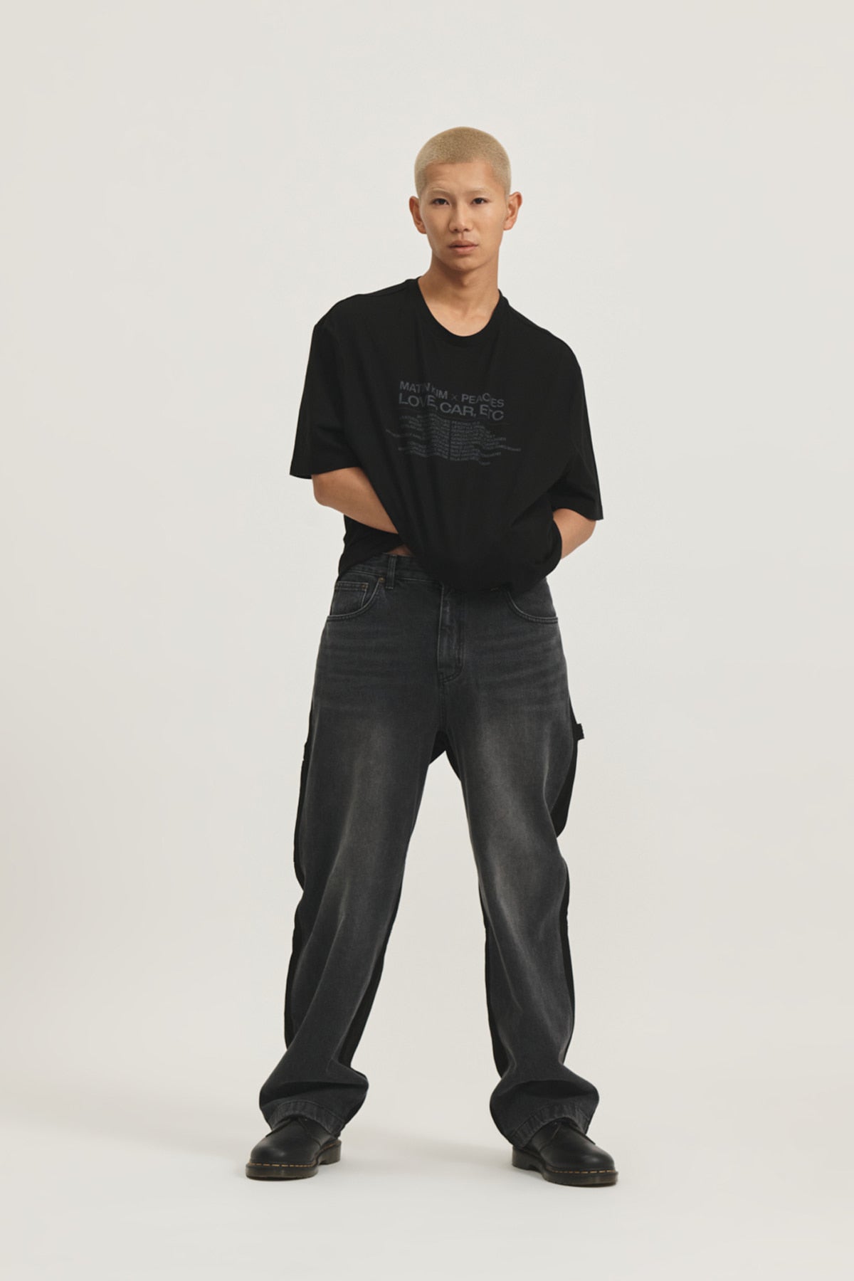 Matin Kim - Peaches Love Car Etc Graphic Top (Black) product image 12 | TRAB K-Fashion Australia