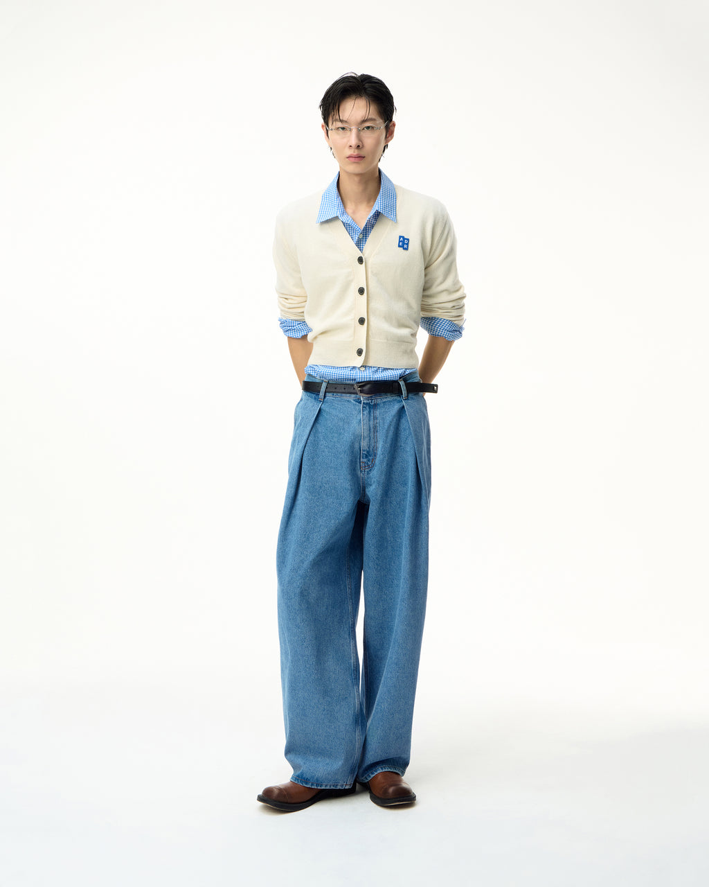 Ader Error - Sig; SV Tag jeans 02 (Sky blue) product image 1 | TRAB K-Fashion Australia