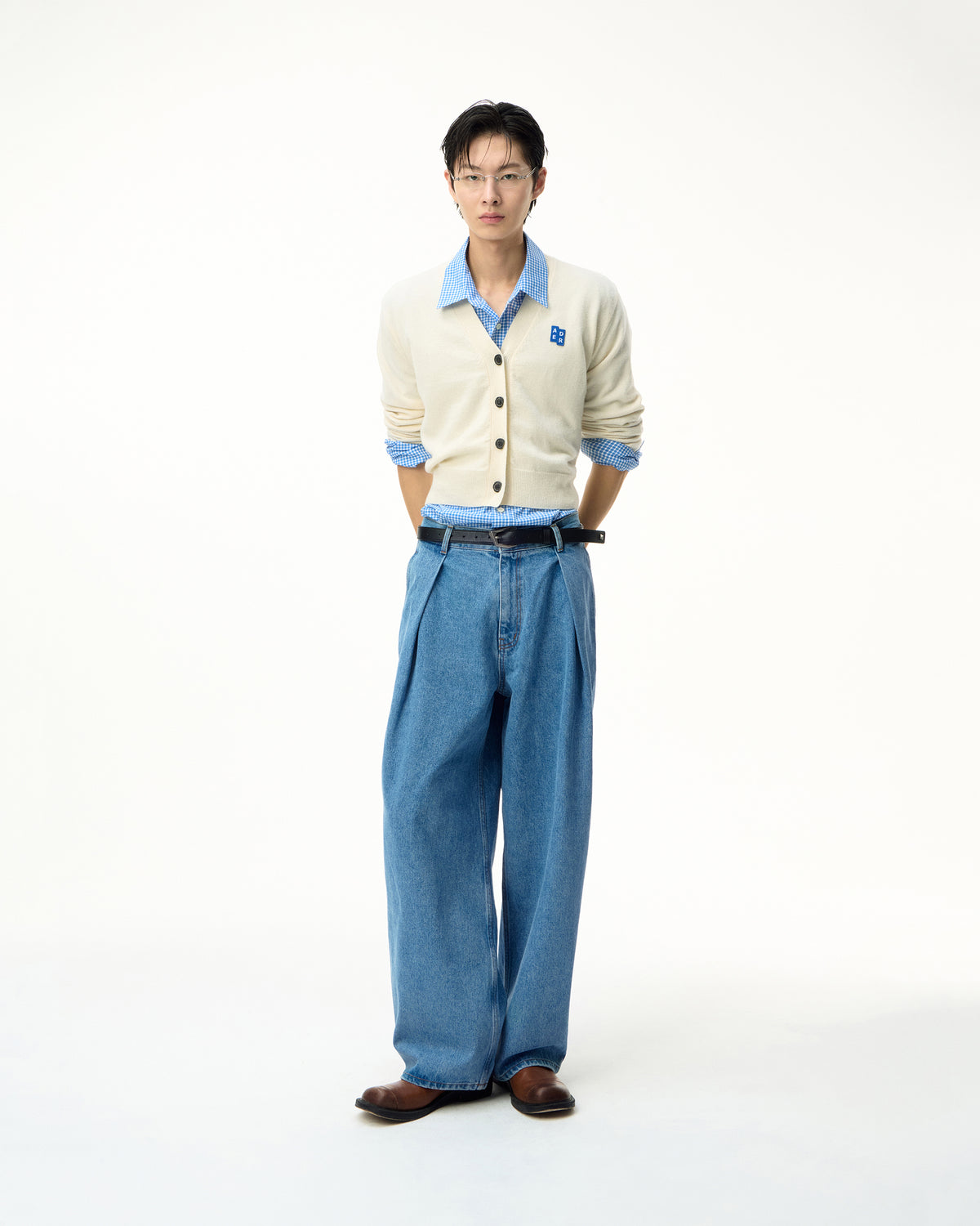 Ader Error - Sig; SV Tag jeans 02 (Sky blue) product image 1 | TRAB K-Fashion Australia