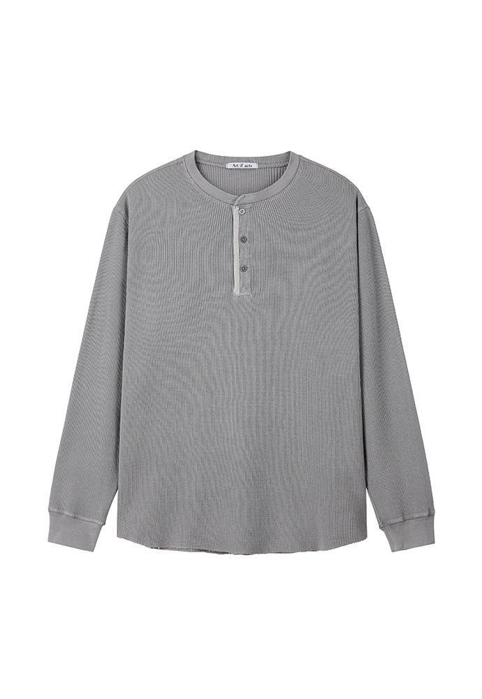Art if acts - Garment Dyed Waffle Henley (Cliff) product image 5 | TRAB K-Fashion Australia