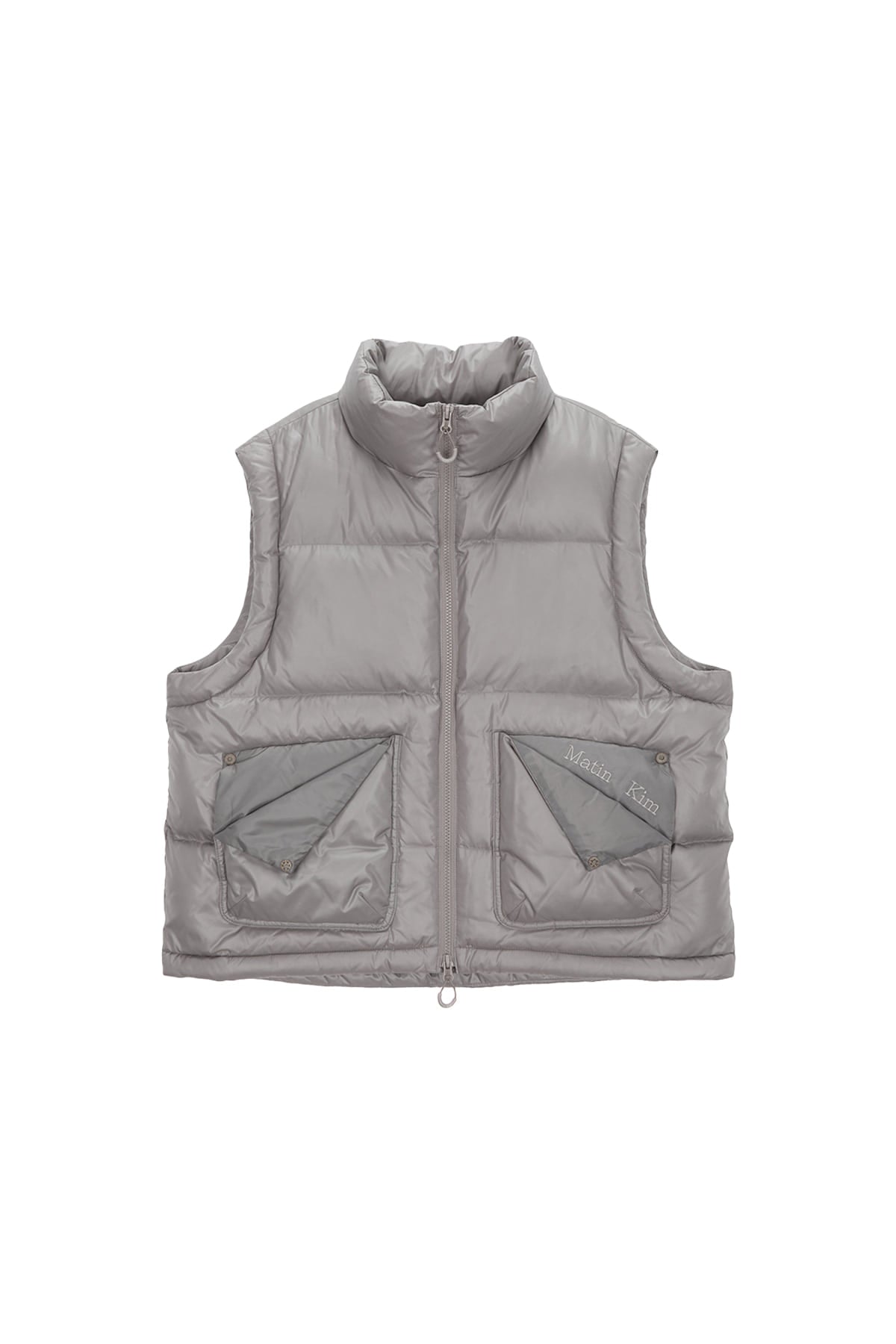 Matin Kim - Folded Pocket Down Vest (Beige) product image 1 | TRAB K-Fashion Australia