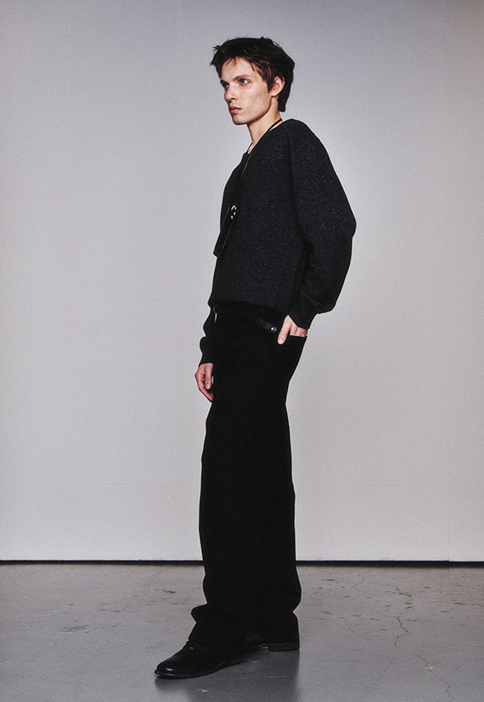 Art if acts - Cashmere V-Neck Knit (Anchor) product image 2 | TRAB K-Fashion Australia