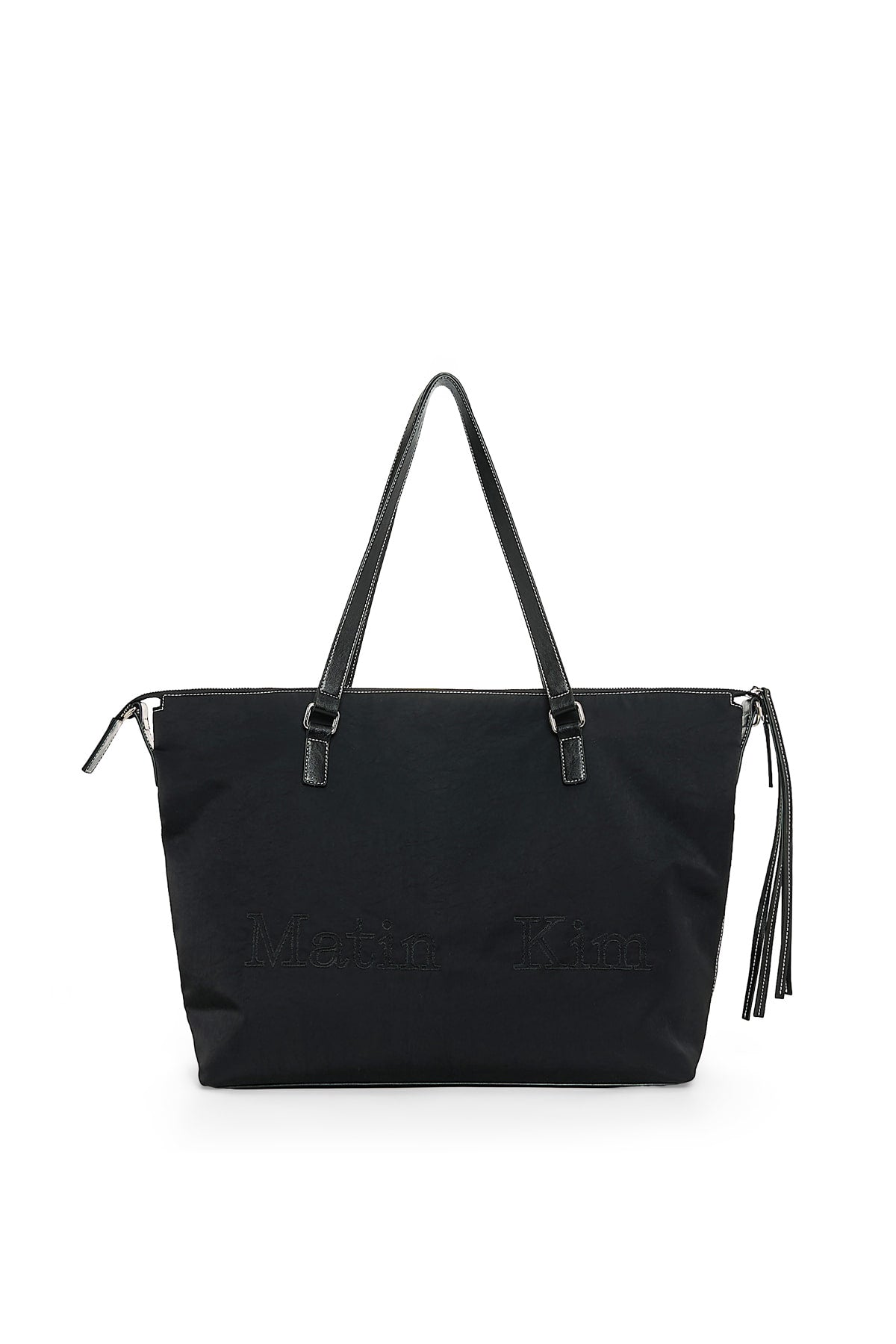 Matin Kim - Matin Logo Stitch Two Way Big Bag (Black) product image 2 | TRAB K-Fashion Australia