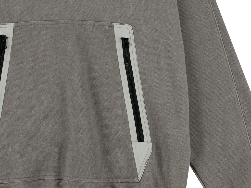 San San Gear - Zipper Pocket Hoodie (Brown) product image 11 | TRAB K-Fashion Australia