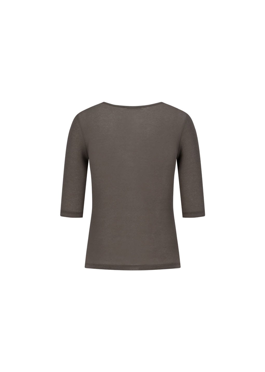 Amomento - Round Short Sleeve T-shirt (Brown) product image 3 | TRAB K-Fashion Australia