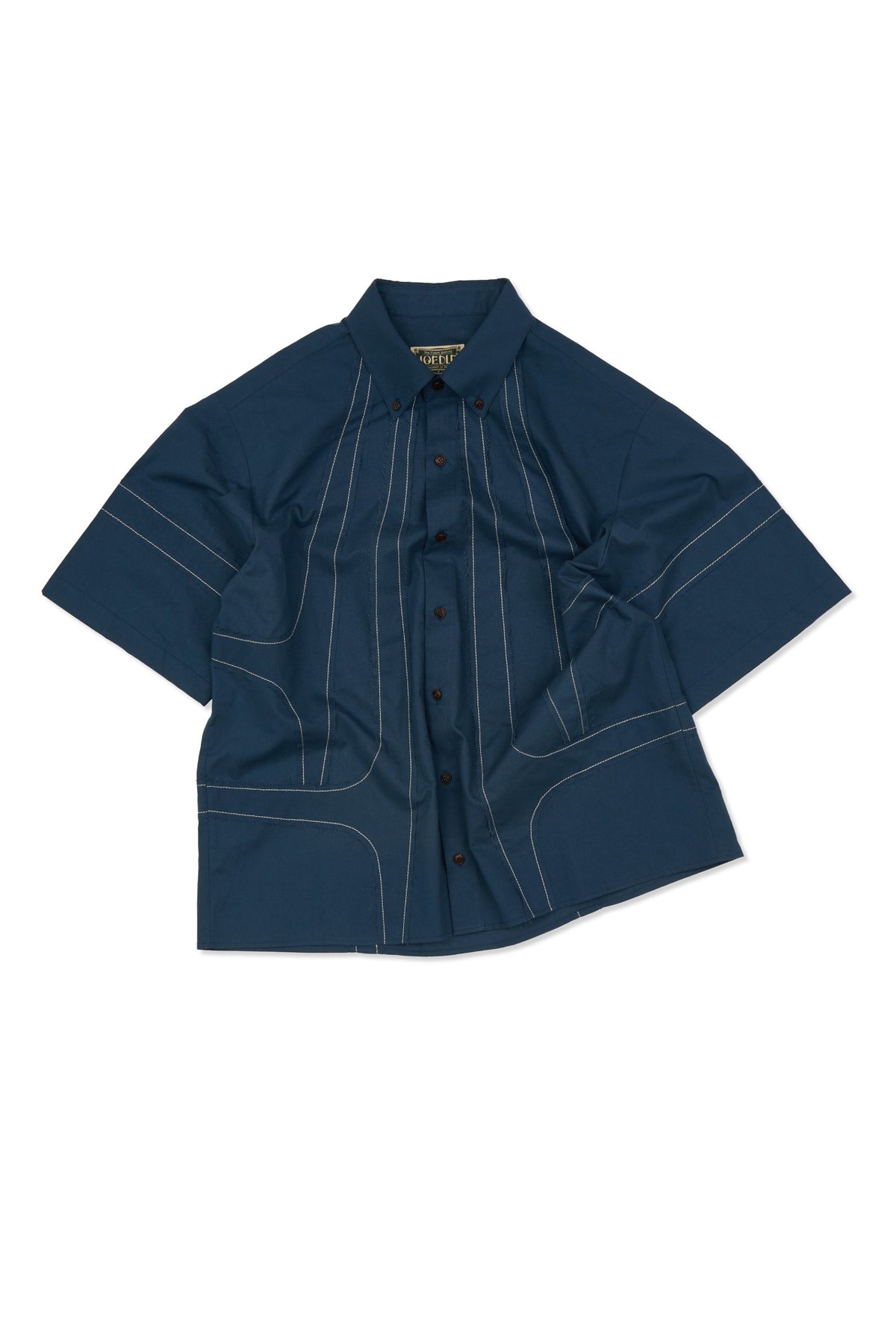 Ioedle - Streamline Short Sleeve Shirt (Navy) product image 2 | TRAB K-Fashion Australia
