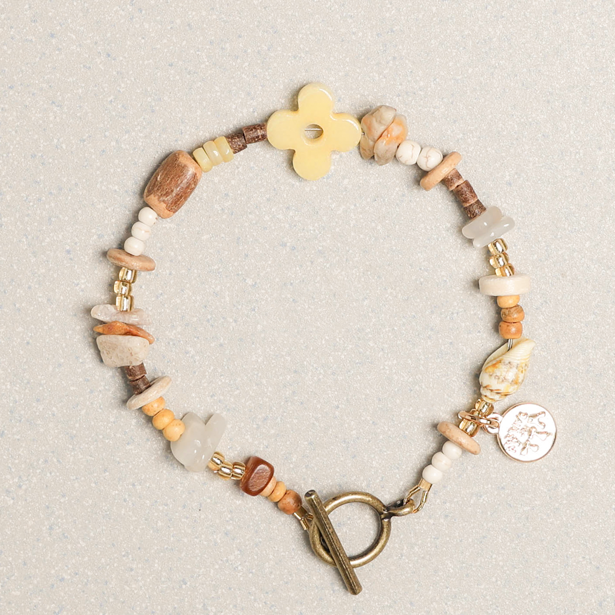 Towtow Archive - Clover Symbol Bracelet (Brown) product image 17 | TRAB K-Fashion Australia