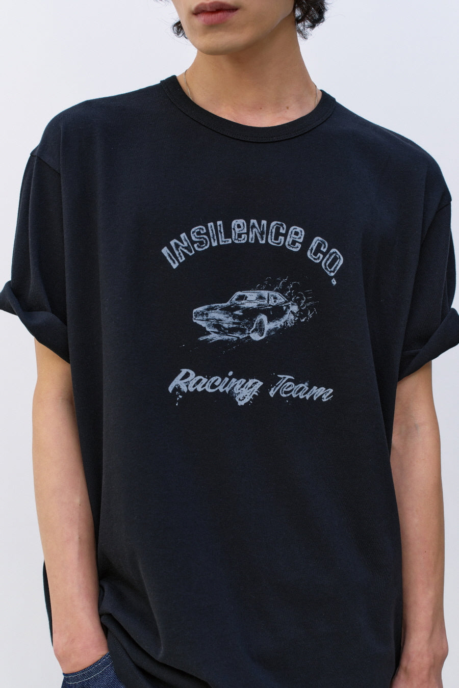 Insilence - Challenger Graphic T-shirt (Washed Black) product image 2 | TRAB K-Fashion Australia