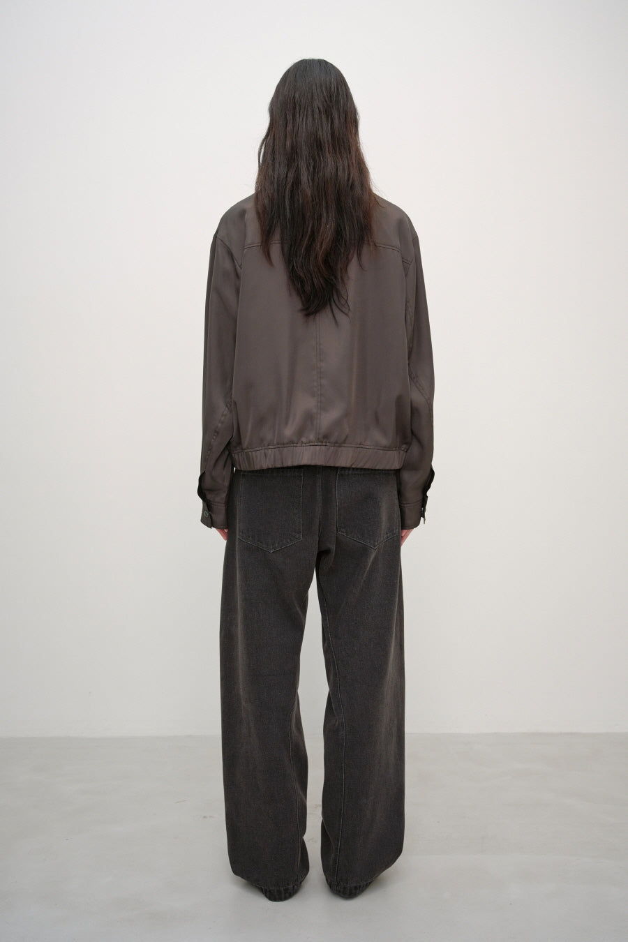 Insilence - Minimal Satin Jumper (Brown) product image 6 | TRAB K-Fashion Australia