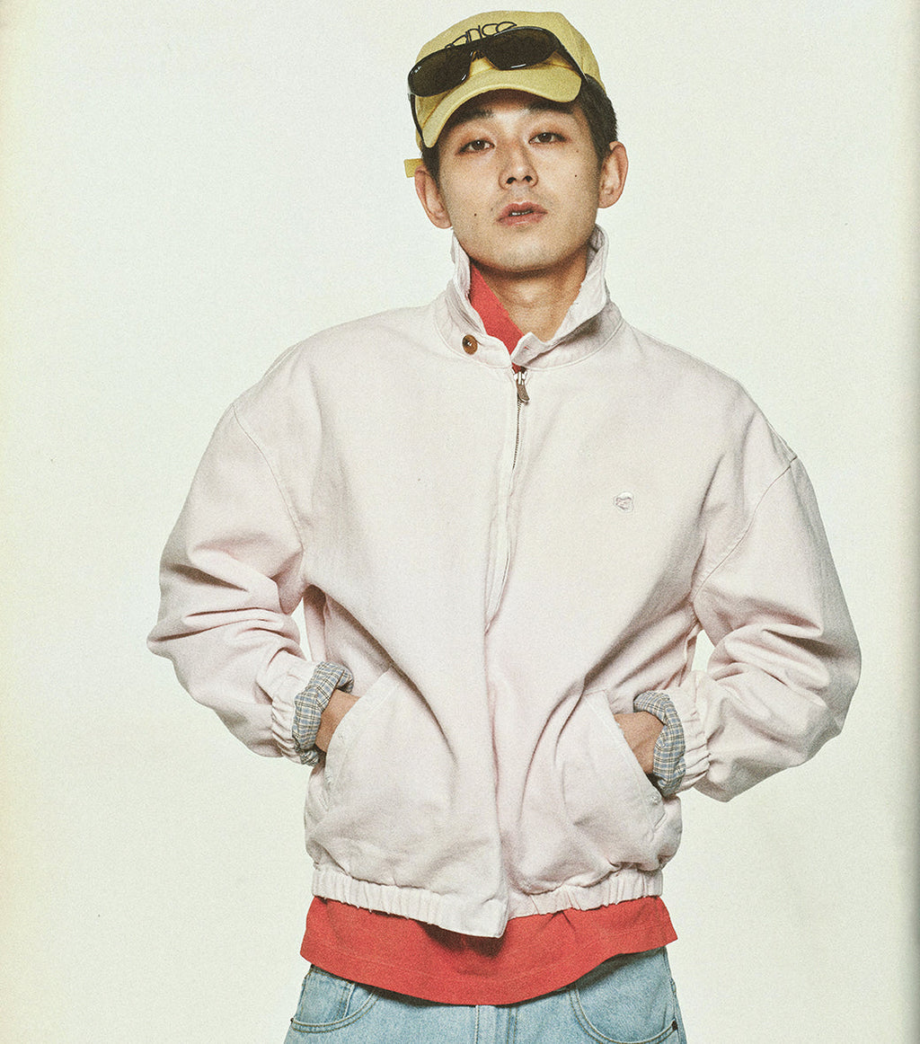 Llege - Destroyed Denim Harrington (Baby Pink) product image 6 | TRAB K-Fashion Australia