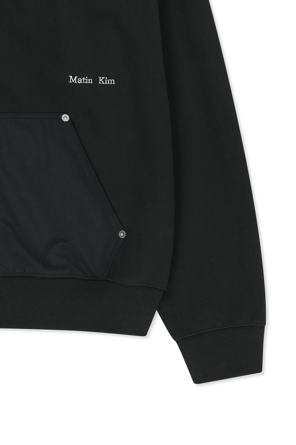 Matin Kim - Color Block Hoody Zip Up (Charcoal) product image 4 | TRAB K-Fashion Australia