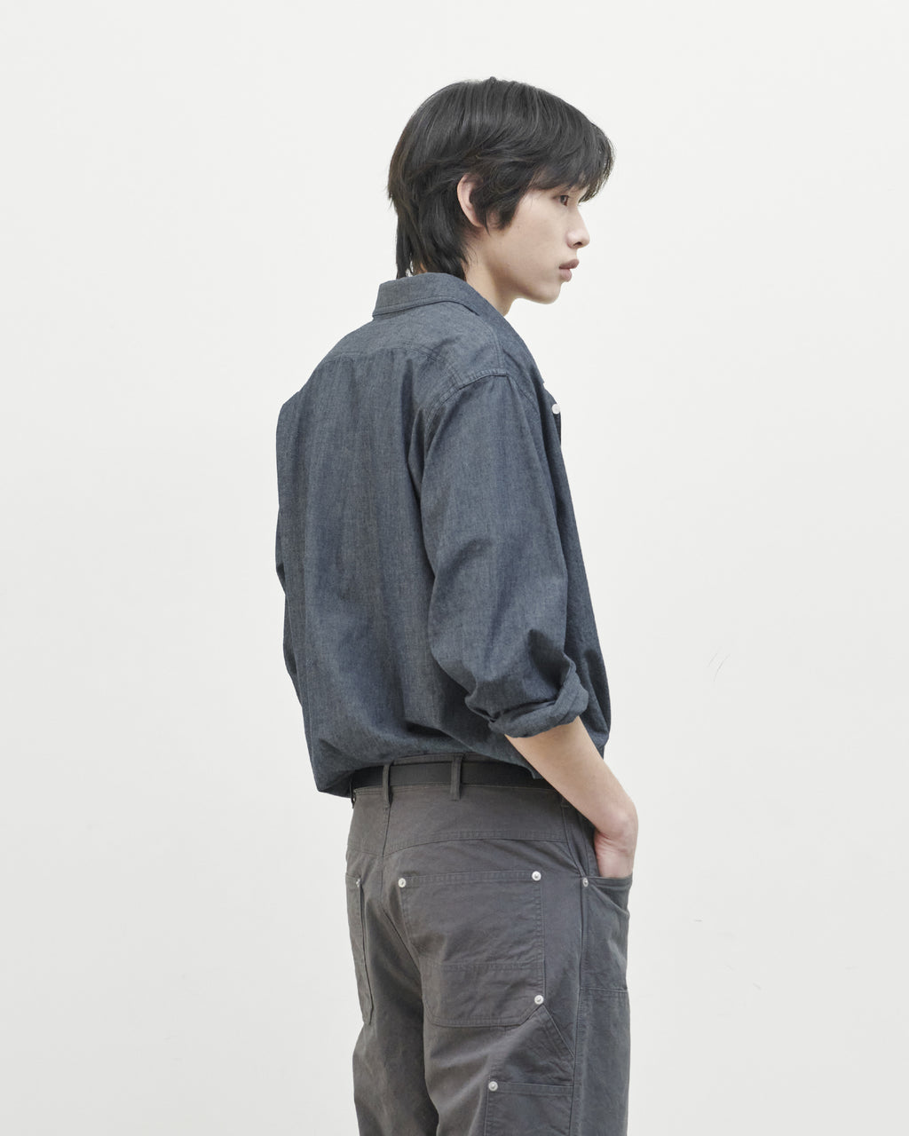 Brownyard - Chambray Shirt (Blue) product image 3 | TRAB K-Fashion Australia