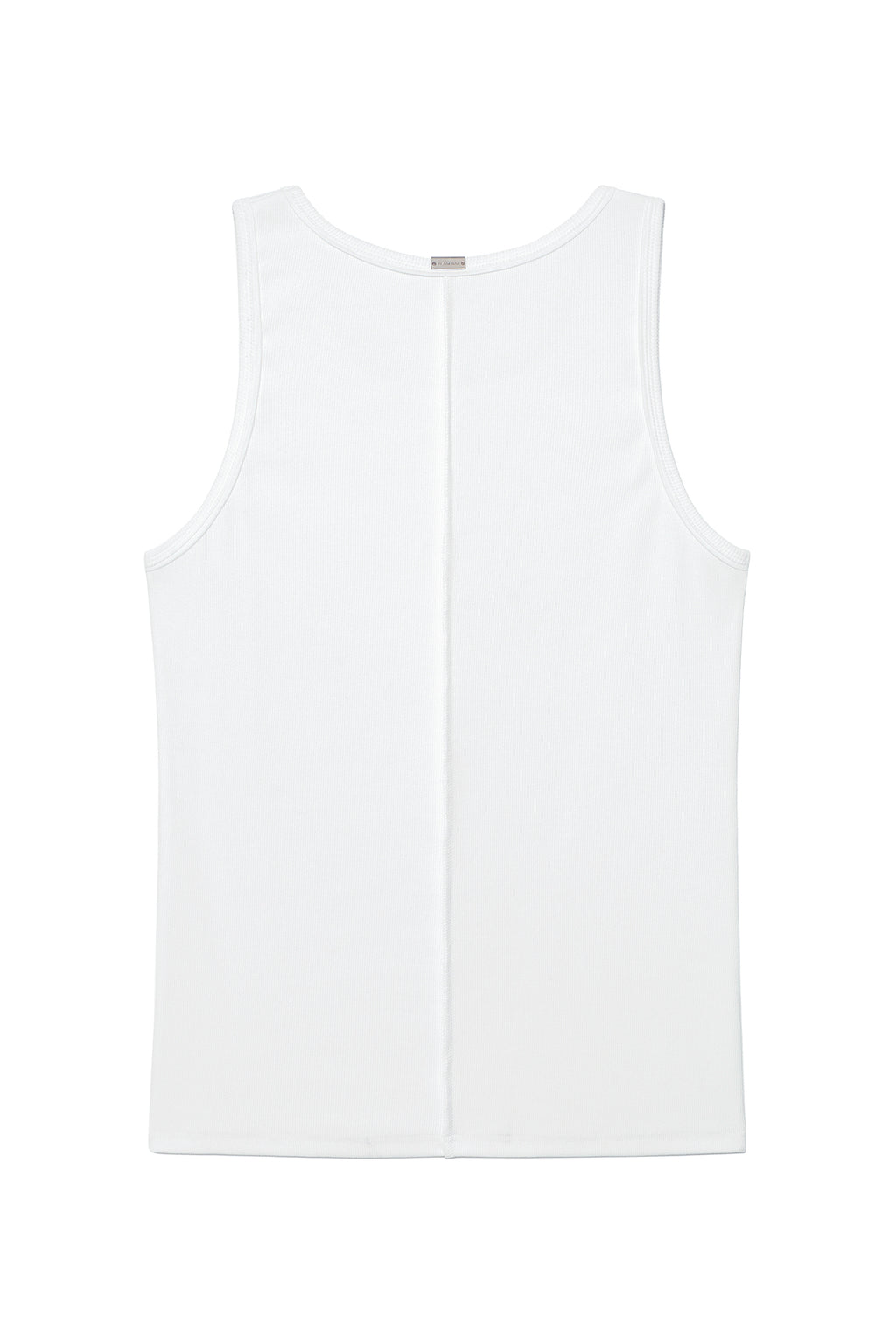 Matin Kim - Small Logo Pintuck Sleeveless Top (White) product image 2 | TRAB K-Fashion Australia