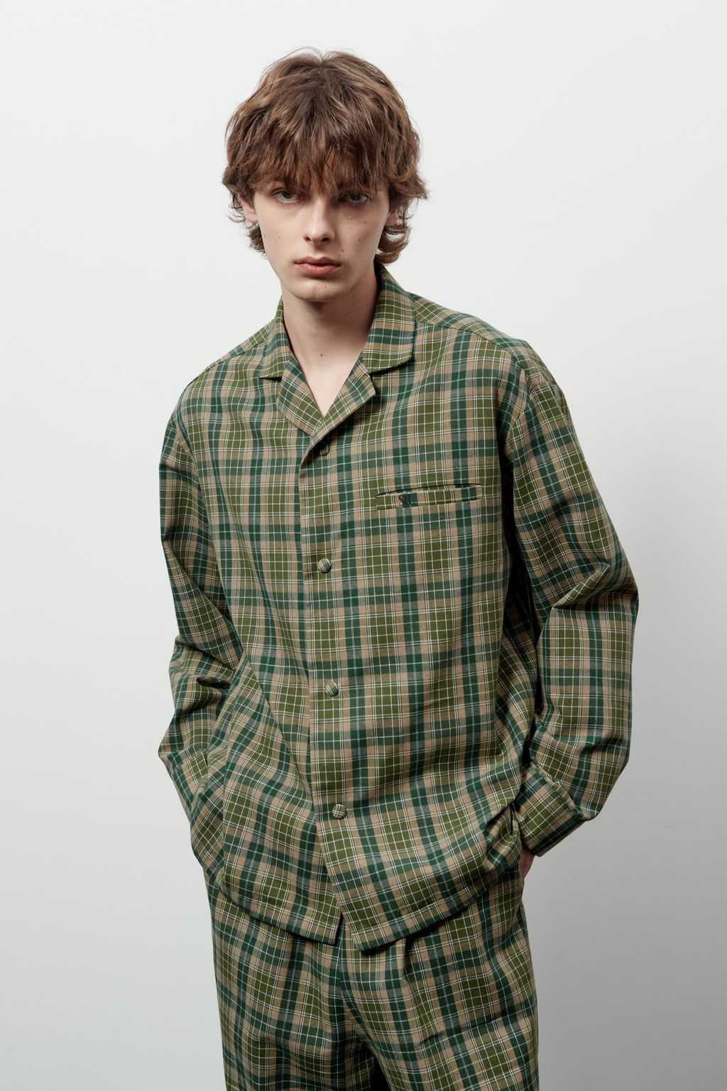Stu - Check Pajama Set (Green) product image 8 | TRAB K-Fashion Australia