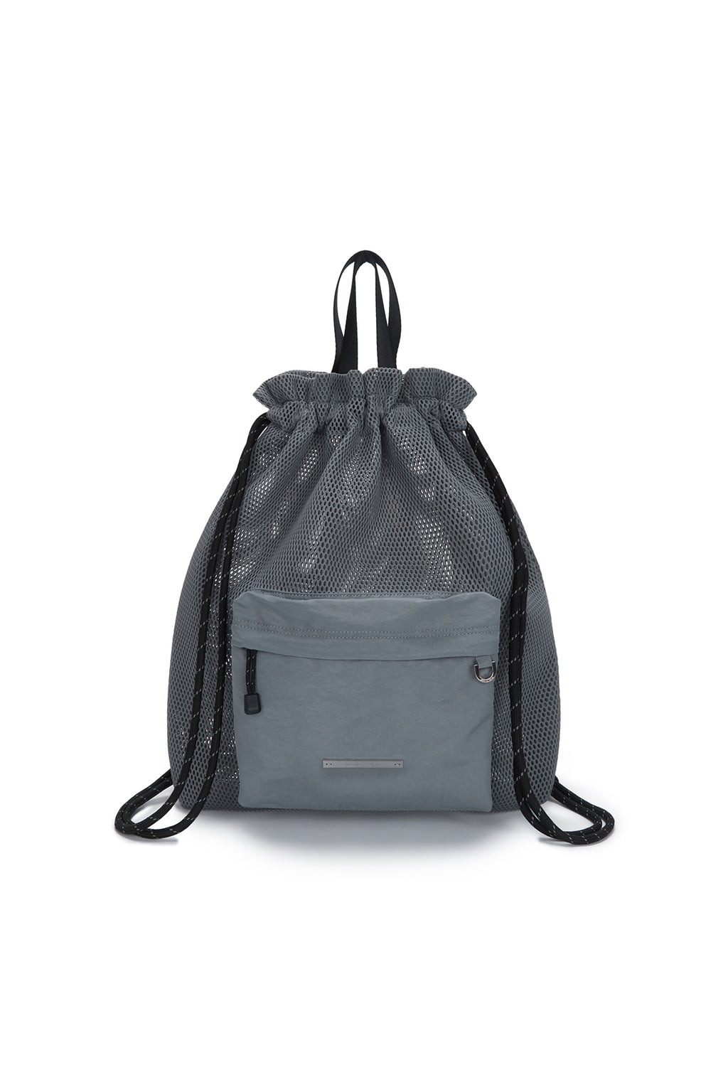 Matin Kim - Cargo Mesh Back Pack (Grey) product image 1 | TRAB K-Fashion Australia
