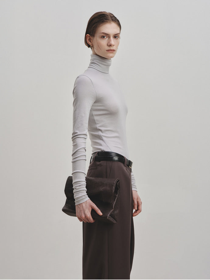 Tonywack - Slim-Fit Turtleneck (Light Grey) product image 3 | TRAB K-Fashion Australia