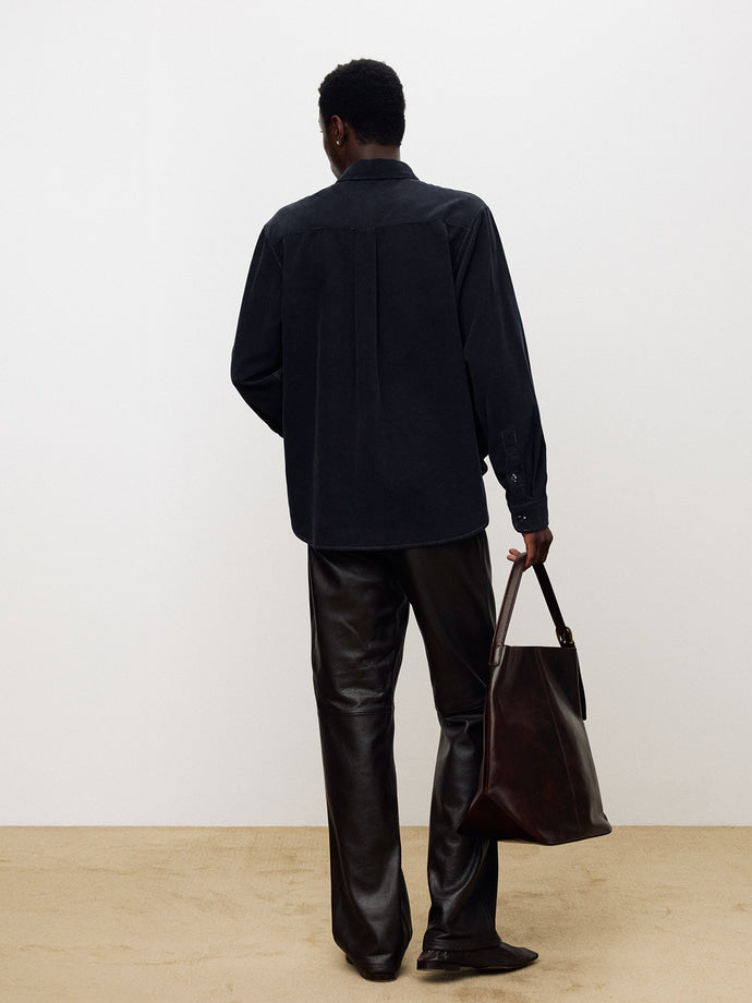 Tonywack - Garment-Dyed Corduroy Double Pocket Shirt (Navy) product image 3 | TRAB K-Fashion Australia