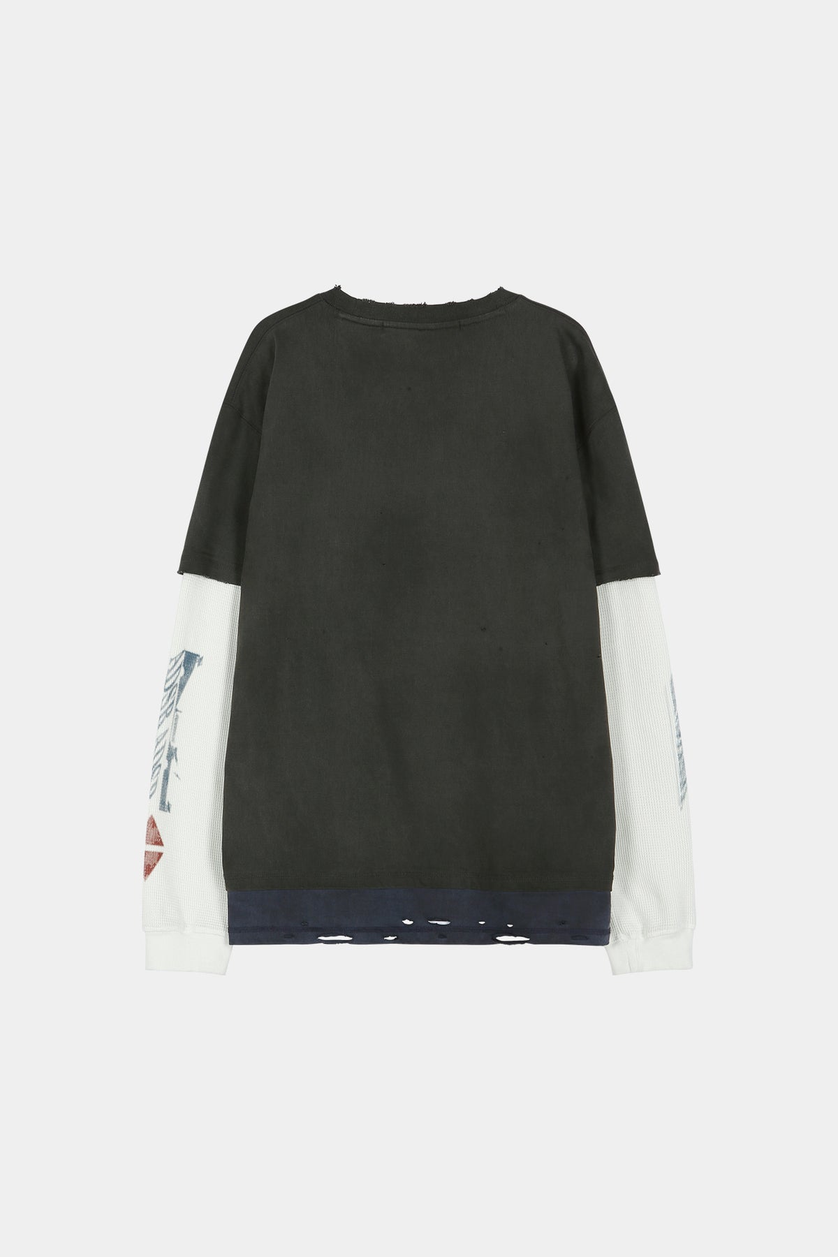 Andersson Bell - Distress Layered Long Sleeve T-Shirt (Charcoal) product image 10 | TRAB K-Fashion Australia