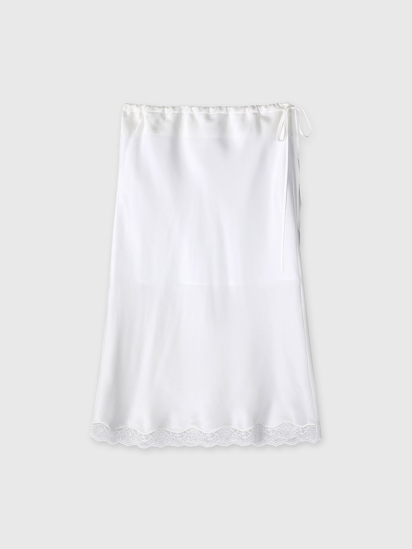 Tonywack - Silk Midi Skirt (Off White) product image 7 | TRAB K-Fashion Australia