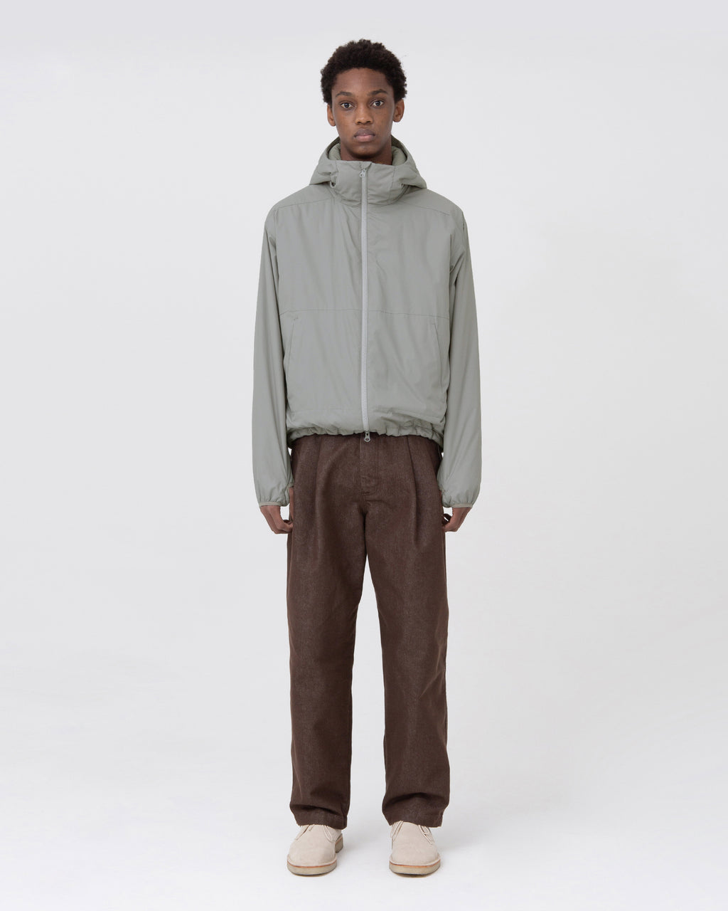 Brownyard - Light Hooded Jacket (Olive Grey) product image 1 | TRAB K-Fashion Australia