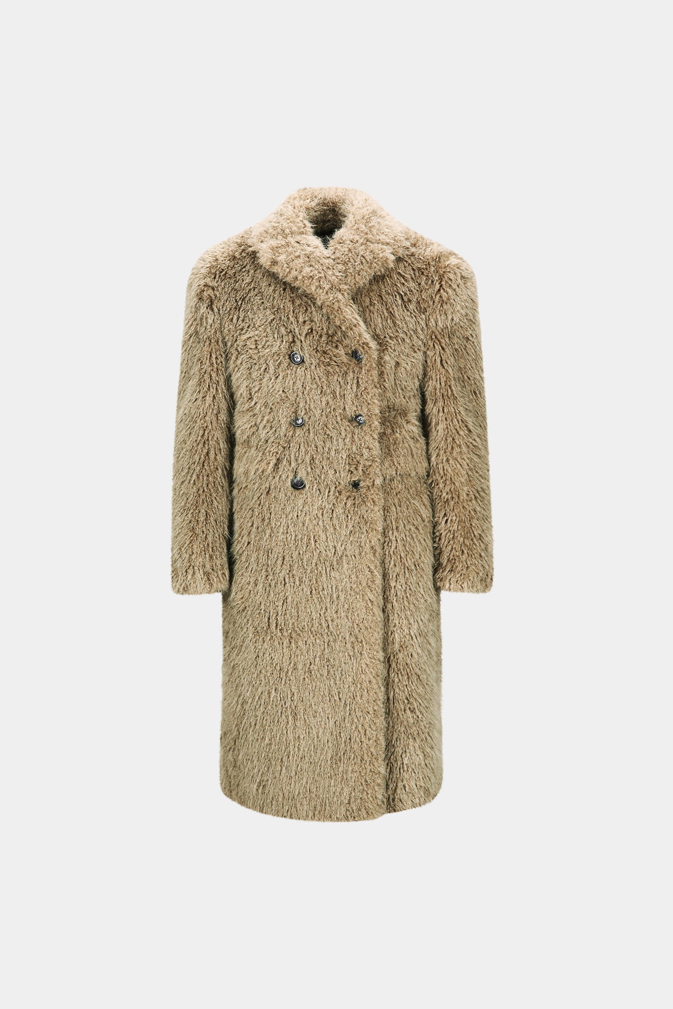 Andersson Bell - Fields Fur Buttons Coat (Khaki) product image 14 | TRAB K-Fashion Australia