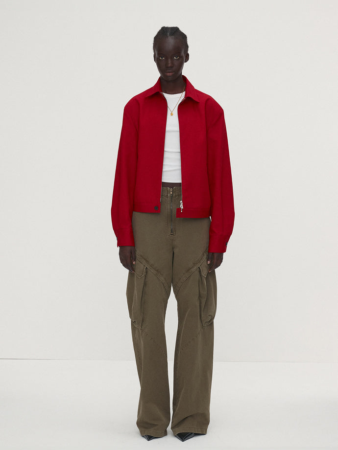 Tonywack - Cotton Twill French Blouson (Red) product image 4 | TRAB K-Fashion Australia