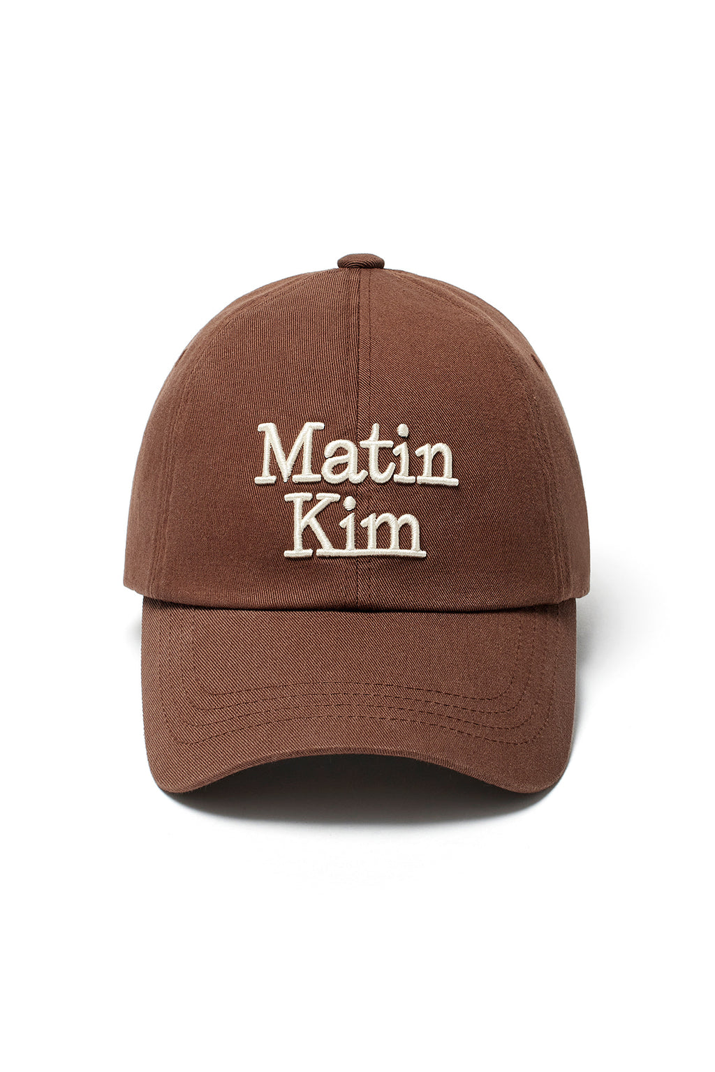 Matin Kim - Matin Volume Logo Ball Cap (Brown) product image 2 | TRAB K-Fashion Australia