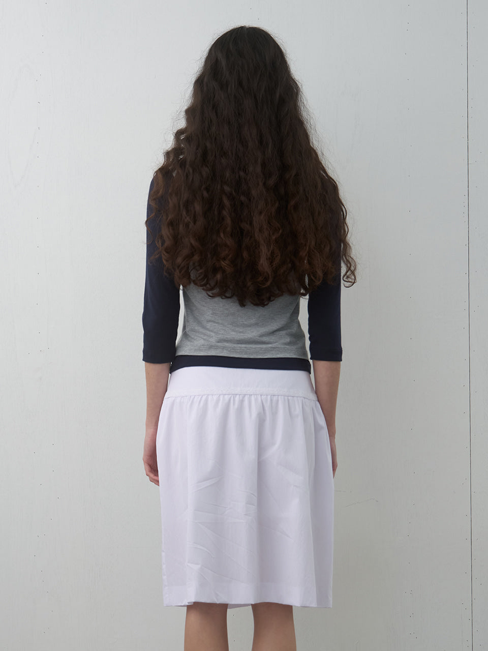 Kijun - Layered V-Neck Tee (Navy) product image 3 | TRAB K-Fashion Australia