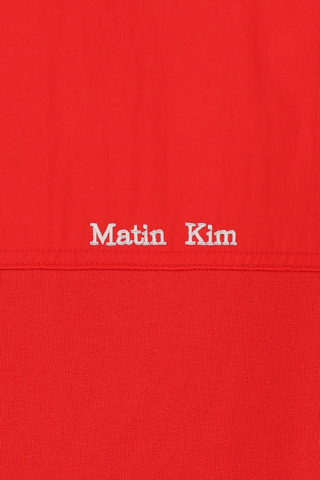 Matin Kim - Color Block Hoody Zip Up (Red) product image 5 | TRAB K-Fashion Australia